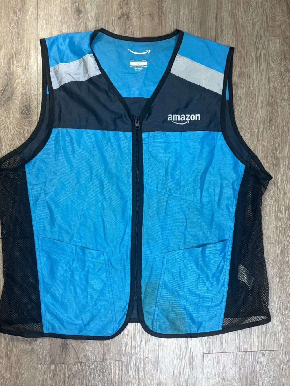 Amazon Luly Yang Reflective Vest 2XL/3XL Amazon FLEX Uniform Blue